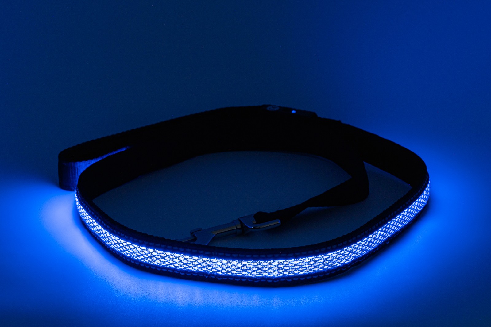 Limaya led svítící vodítko pro psy Black 3D - Blue strip | Limaya