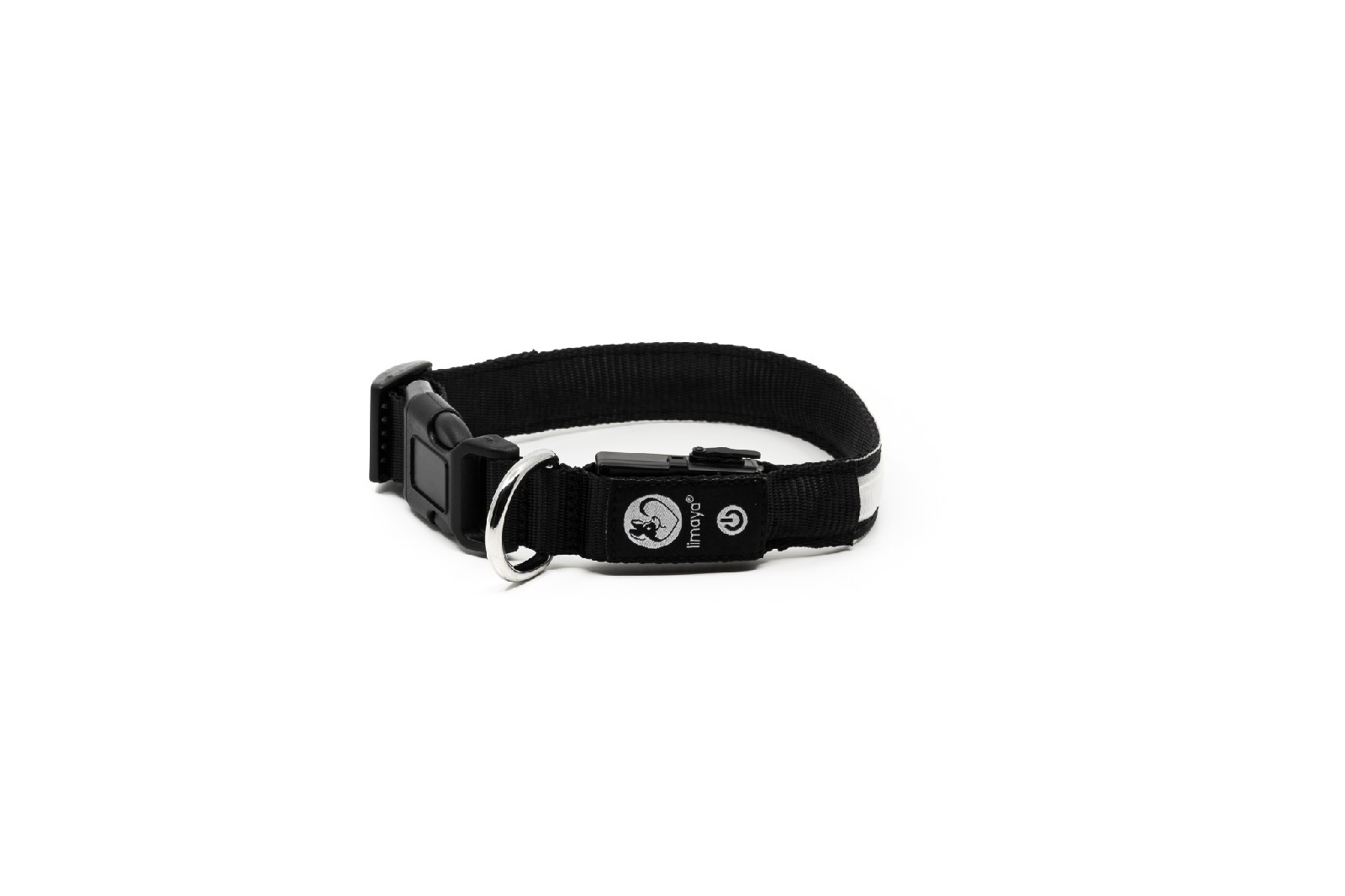 Limaya led svítící obojek pro psy Black - white strip | Limaya