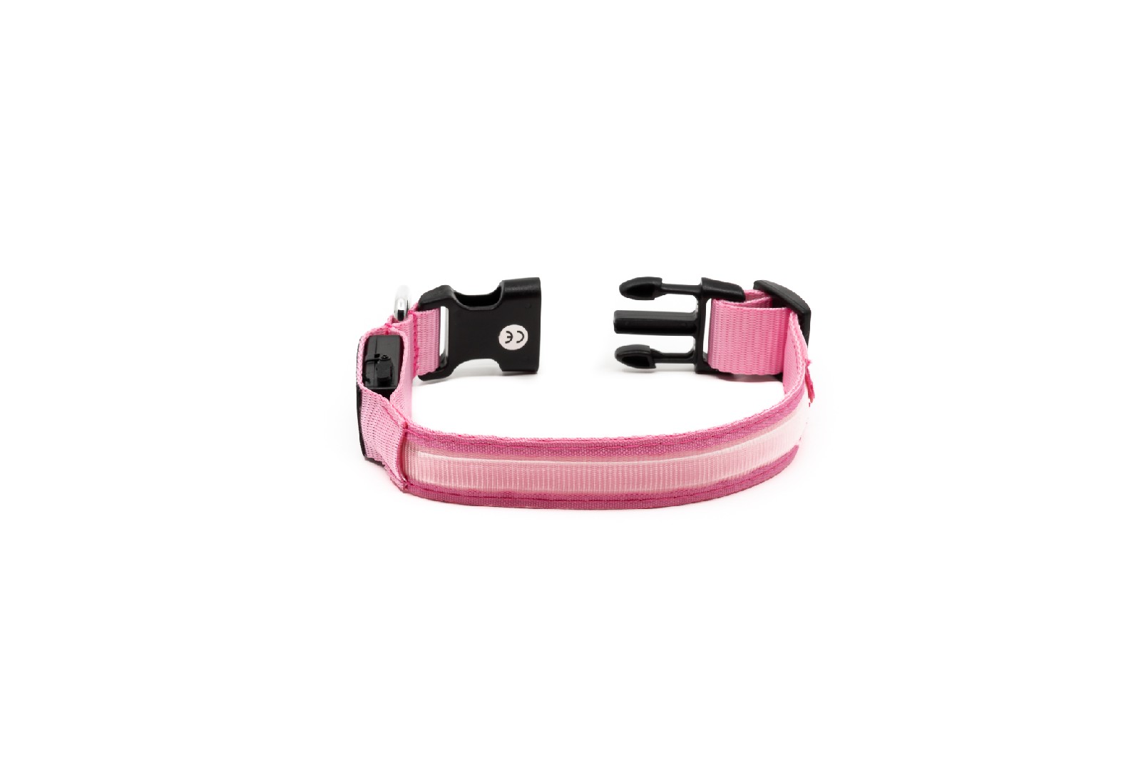 Limaya led svítící obojek pro psy Pink - white strip | Limaya